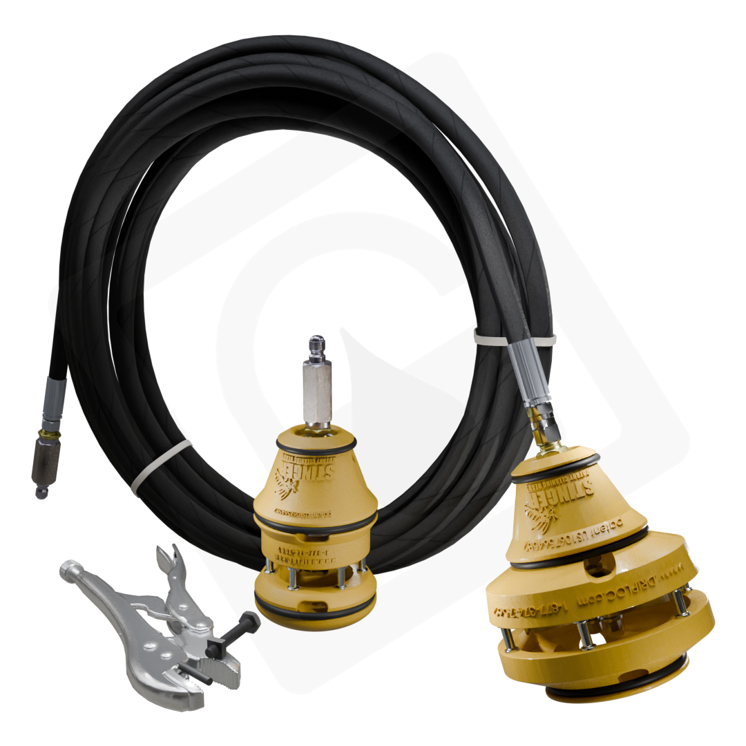 AA0900 STINGER Duct Cleaner Combo Pack - 6″ Stinger with 20′ Hose, 3” Stinger Spray Tip & Head Setter Tool