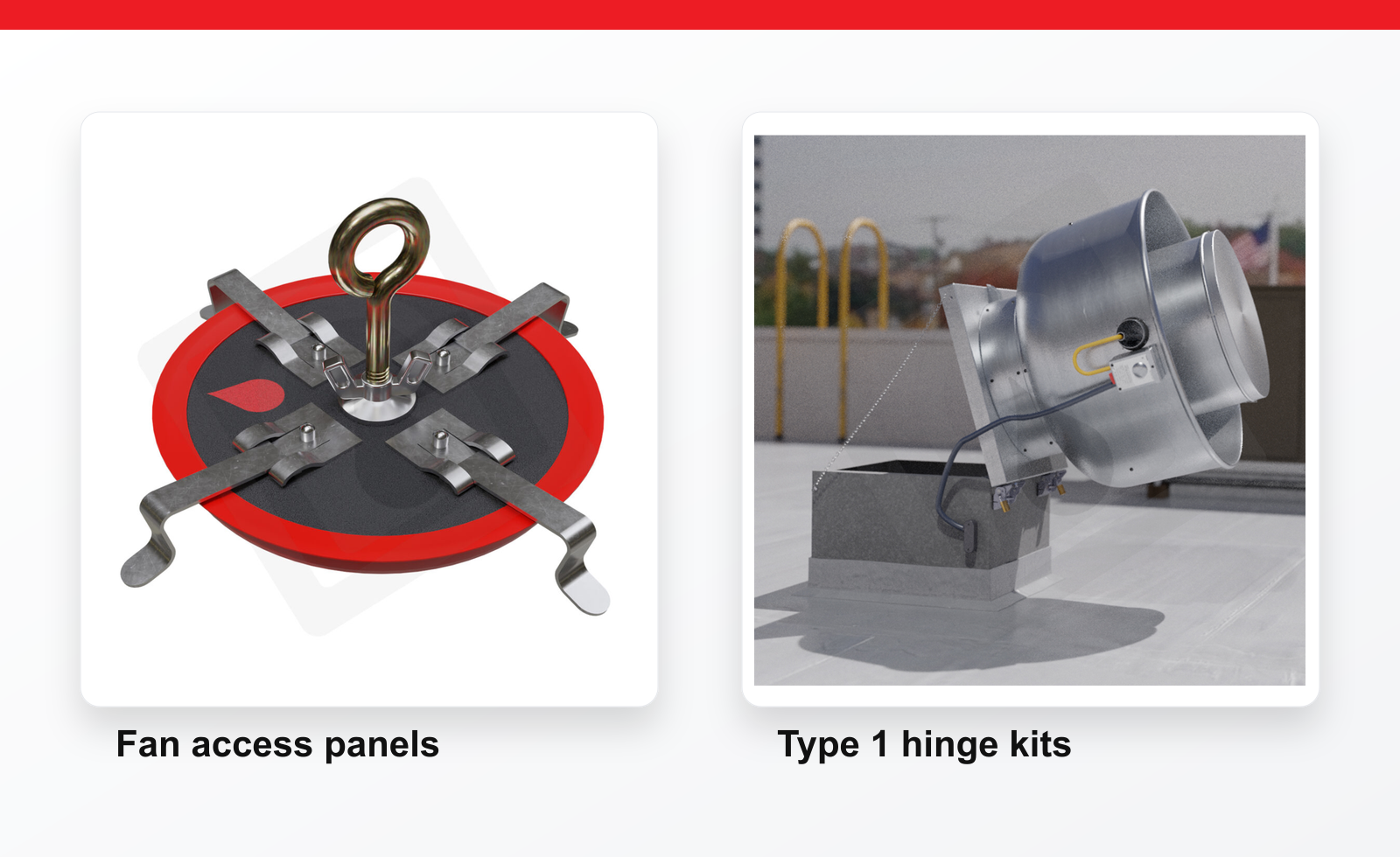 DRIPLOC fan access panel and Type 1 exhaust fan hinge training