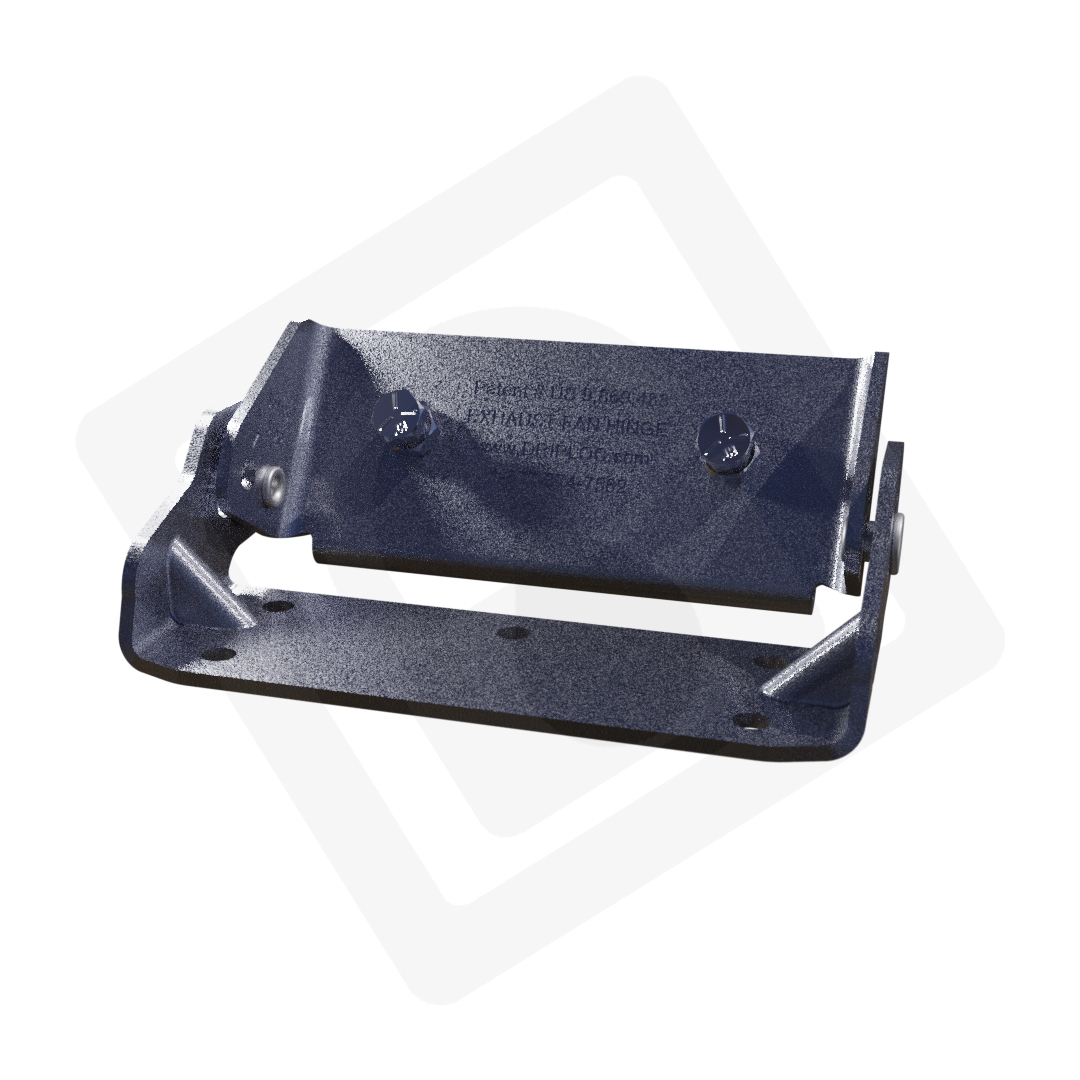 JJ1750 DRIPLOC TYPE 1S EXHAUST FAN HINGE & MODEL-S SAFETY HANDLE COMBO PACK "PACK INCLUDES 1 SET OF HINGES 1 SET OF HANDLES"