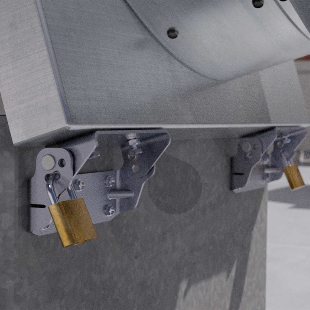 JJ1750 DRIPLOC TYPE 1S EXHAUST FAN HINGE & MODEL-S SAFETY HANDLE COMBO PACK "PACK INCLUDES 1 SET OF HINGES 1 SET OF HANDLES"